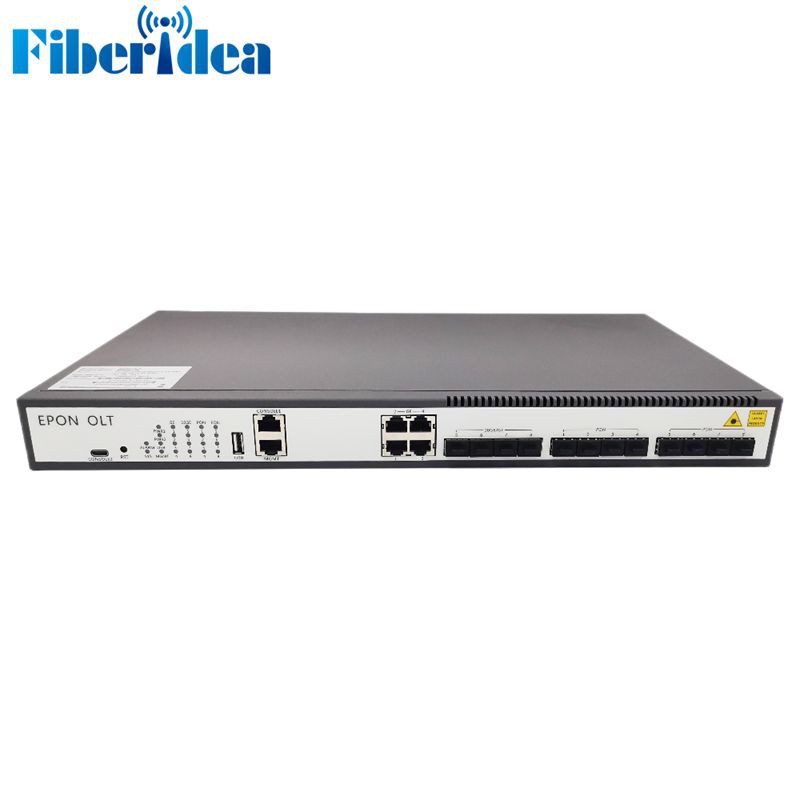 8 porti EPON OLT optiskās līnijas terminālis