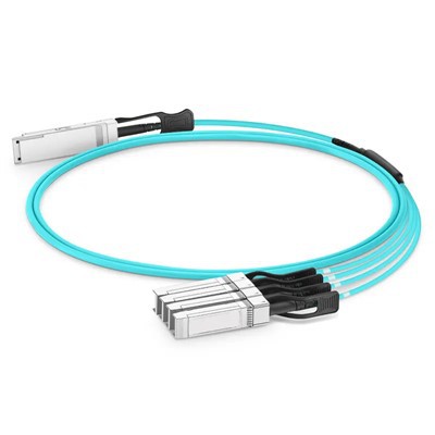 100g qsfp28 līdz 4x25g sfp28 AOC 100g qsfp28 Aktīvs optiskais kabelis CE fcc 1-100 m