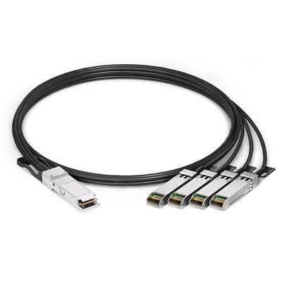 Saskaņots ar augstāku kvalitāti 1 0 0G QSFP28 līdz 4 x 25G SFP28 pasīvs tiešais piestiprināšanas vara pārtraukuma kabelis 0,5m -5 m